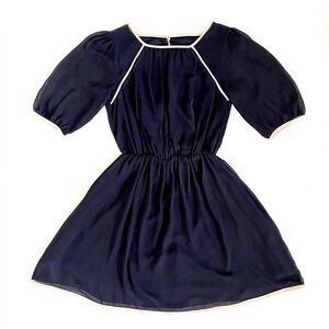 ASOS Midnight Blue Garment with Ivory Accent. Size 8